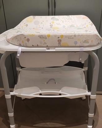 Fasciatoio bambini Cam con vasca bagnetto