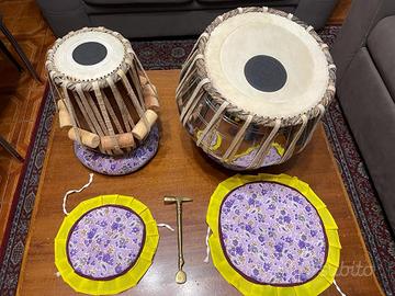 Tabla indiano originale - completo con accessori