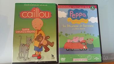 Dvd Peppa Pig e Caillou Super Orsacchiotto