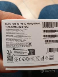 Xiaomi Redmi note 13 Pro 5G 12gb RAM 512gb rom
