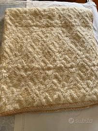 Coperta letto matrimoniale in lana vergine merino