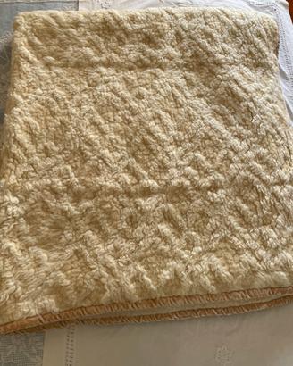 Coperta letto matrimoniale in lana vergine merino