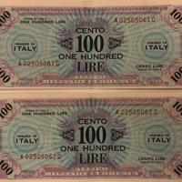 Banconota 100 Lire Allied Military in serie