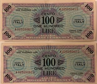 Banconota 100 Lire Allied Military in serie