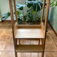 Torretta learning tower Bianconigliokids in legno