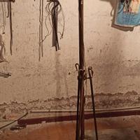 Piantana tripode in ottone art-decò