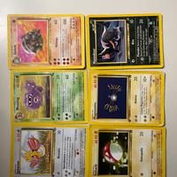 14 Carte Pokèmon 1ª edizione