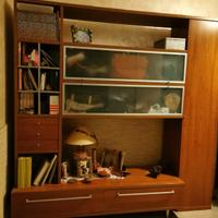 Parete Attrezzata Ciliegio 4,30mt - Vetro Opaco 