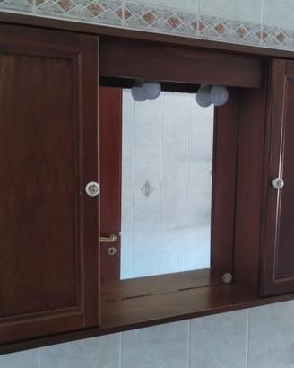Mobiletto toilette specchiera da bagno in stile cl