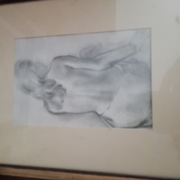 Carboncino nudo di donna