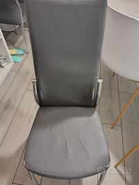 Sedie da cucina grigio