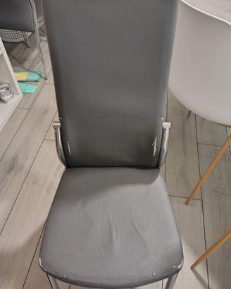 Sedie da cucina grigio