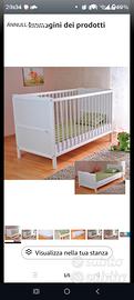 letto regolabile,  3 posizioni .Da neonato   4anni