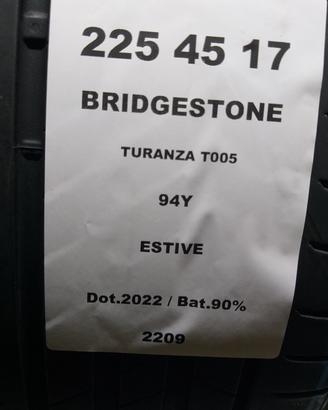 4 GOMME 225 45 17 BRIDGESTONE A2209