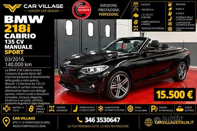 Bmw 218 218i Cabrio Sport