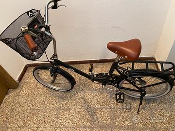 Bici city la mia pueghevole con cestino