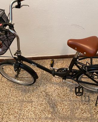 Bici city la mia pueghevole con cestino