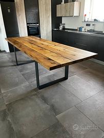 tavolo da cucina rovere/castagno