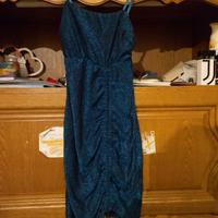 Abito sexy corto blu