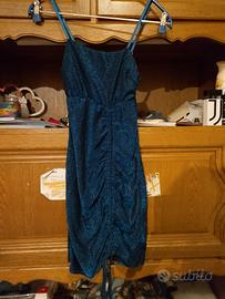 Abito sexy corto blu