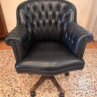 poltrona dirigenziale da ufficio in pelle