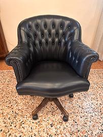 poltrona dirigenziale da ufficio in pelle