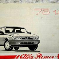 LIBRETTO USO MANUTENZIONE ALFA 75