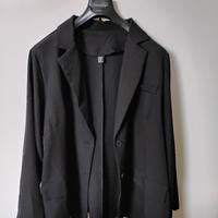 Giacca elegante taglie forti nera donna