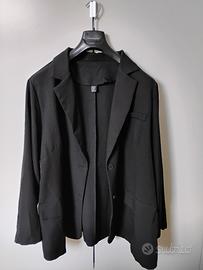 Giacca elegante taglie forti nera donna