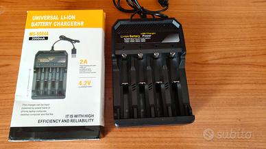Carica batterie litio USB  nuovo con 4 slot