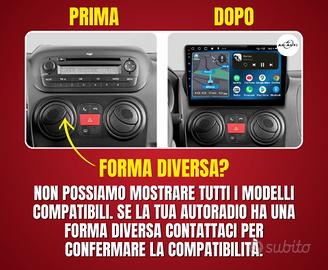 Fiat Fiorino - Qubo Autoradio android 2 din +KIT