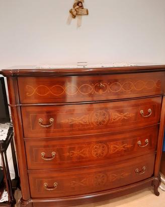 Trittico camera da letto classico in legno