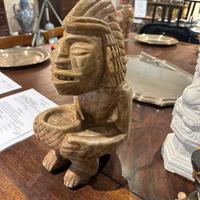 Scultura originale vintage sudamericana in pietra