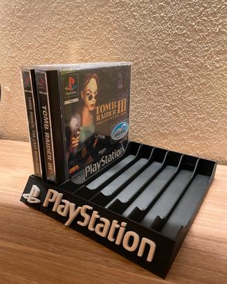 Stand Supporto Porta Giochi PS1