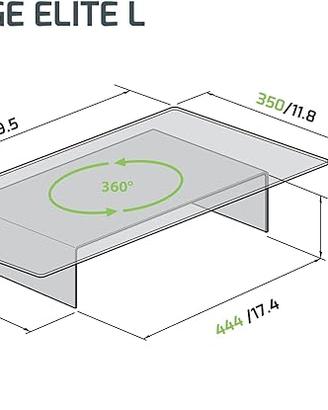 Meliconi Rotobridge Elite L - Ripiano tv girevole