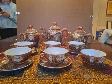 servizio da the giapponese con litofania