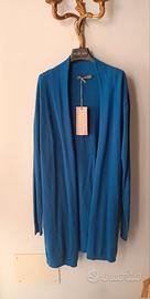 Cardigan lungo blu cobalto. M-Milano Tg. M/L