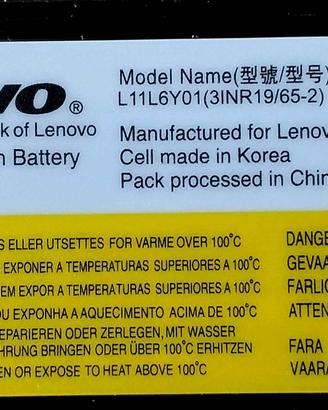 BATTERIA AL LITIO X NOTEBOOK LENOVO G-505