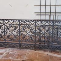 PARAPETTO/RINGHIERA IN FERRO BATTUTO A MANO