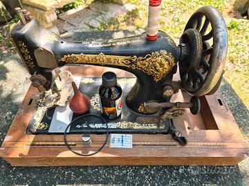 Singer macchina da cucire antica fine 800