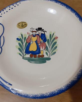 Piatto da parete francese di Plouanach vintage