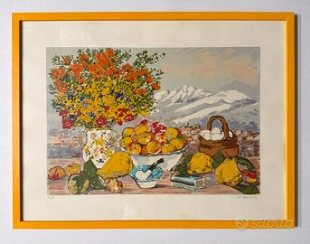 Quadro serigrafia Cascella le quattro stagioni