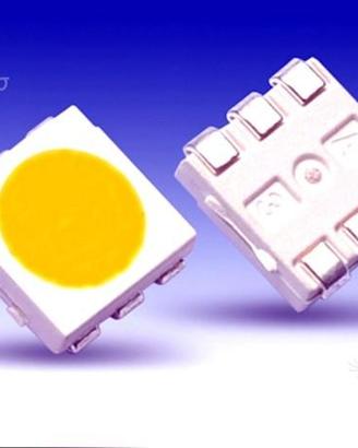 30 pezzi led 5050 smd plcc-6 - luce bianca 3000k