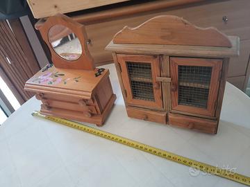 2 mobili in miniatura