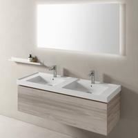 Mobile bagno con doppio lavabo 140 cm