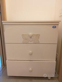 Fasciatoio Pali con vaschetta bagnetto 