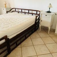 letto matrimoniale  in rattan 160x220