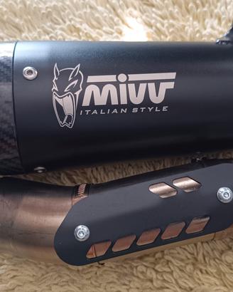 Mivv Mx-5 Inox Black per KTM 