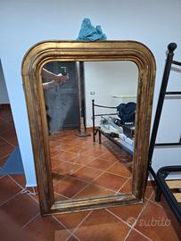 SPECCHIO FOGLIA ORO