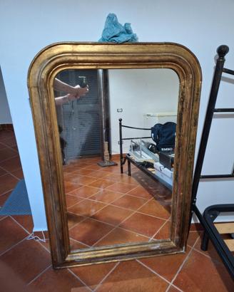 SPECCHIO FOGLIA ORO